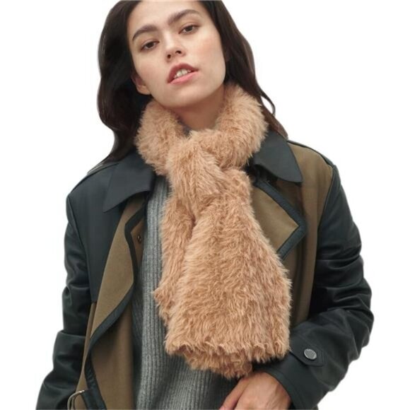 Faux Fur Infinity Scarfs or Shawl Wraps for Women Winter Warm - Picture 1 of 6